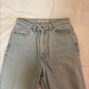 American Apparel Light Blue High Waisted Jeans